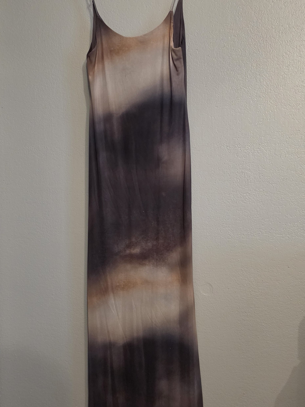 Women's Tie-Dye Slip Skirt - Brown & Cream. Lined